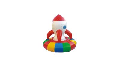 China Inflatable Indoor Playground Games Electric Spin Rocket For Kids for sale