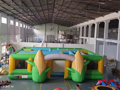 China Popcorn Maze Outdoor Inflatable Games Large Size For Adult for sale