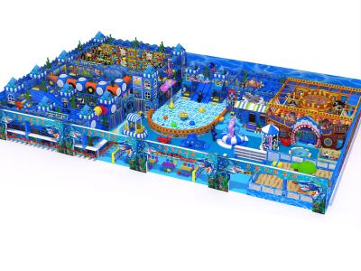 China Kids Large Soft Play Equipment Customized With Blue Ocean Pirate Theme for sale