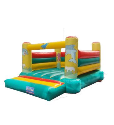 China Small Size Inflatable Dolphin Bouncy Castle For Childrens for sale