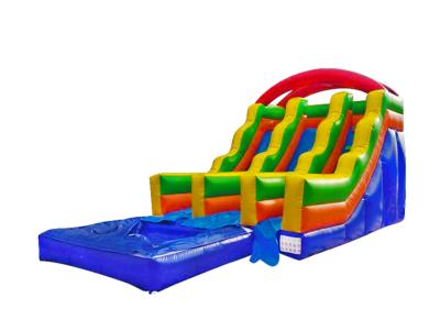 China Aldult  Outdoor Rental Inflatable Large Water Slides With Bouncy for sale