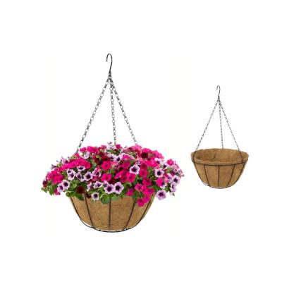 China Hanging Garden Decoration 10inch Cocos Basket Planter Pot for sale