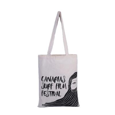 China Customized Cheap Customized 8oz Logo Tote Shopping Bag Canvas Bag Cotton Handled Promotional Bag With Logo for sale