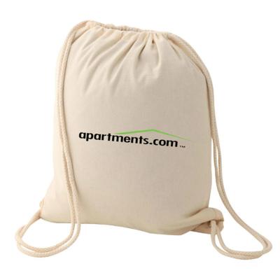 China Drawstring Lightweight For Sports Travel Drawstring Backpack Cotton Canvas Drawstring Bag String Backpack for sale