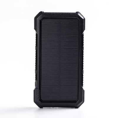 China New Design Real 20000mah QI Waterproof Wireless Power Bank With 36LED Light Solar Charger 158.75mmx158.75mm for sale