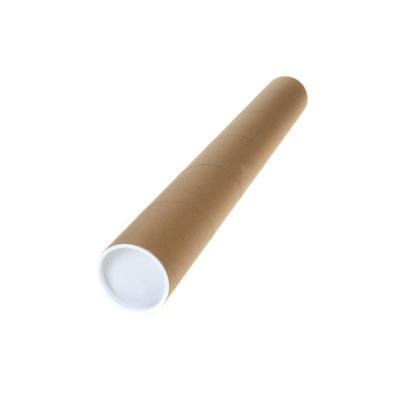 China Recycled Materials Customized Long Big Paper Box Poster Tissue Roll Packaging Round Cardboard Tube With Different Lid for sale