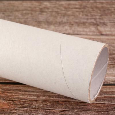 China Recycled Materials White/Brown Hot Selling Paper Tube Wrapping Decorative Car Window Sticker Tube Round Wrapping Paper Packaging Tube Box for sale