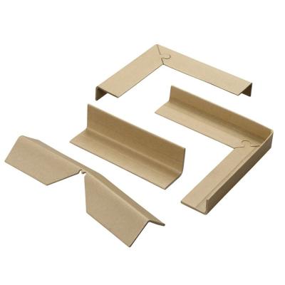 China Recycled Materials Hard Kraft Paper L Rounder Profile Shape Pallet Cardboard Corner Circle Paper Corner Board Pad for sale