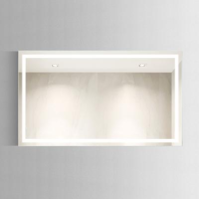 China Hotel Illuminated Modern Wall Hang LED Bathroom Mirror for sale