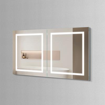 China China Factory Supply Modern Recessed Aluminum Medicine Illuminated Bathroom Mirror Cabinet for sale