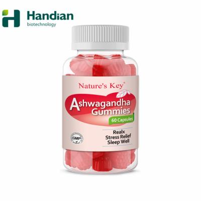 China immune & Anti-fatigue OEM Made in USA Vegan Relax Ashwagandha Root Extract Vitamin D2 Ashwagandha Gummies for sale