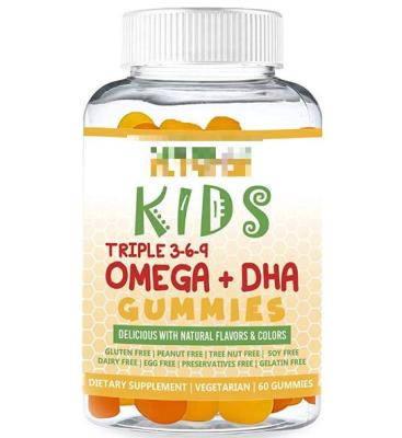 China Improve Memory Or Sleep Supports Brain, Body And Immune Functions Gummy Omega 3-6-9+DHA Pectin For Kids for sale