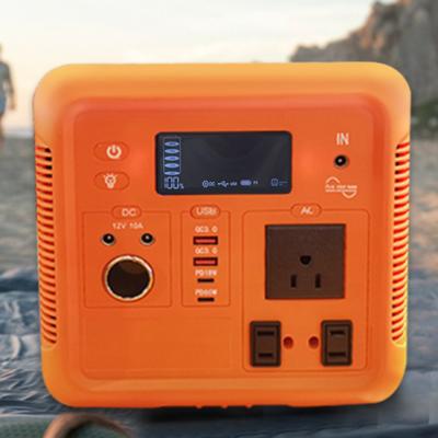 China 110V 220V Outdoor Solar Power Bank Portable Lithium Ion Battery Generator 500W 1000W Power Station 330*197*197mm for sale