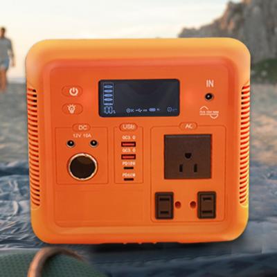 China 110V 220V Lithium Ion Battery Outdoor Solar Power Bank Portable Generator 1000W 2000W 3000W LiFePO4 Power Station 330*197*197mm for sale