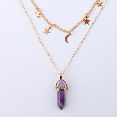 China Elegant Natural Stone Ball Shape Pendant Necklaces Crystal Stone Women Jewelry Dot Healing Turquoise Pendant for sale