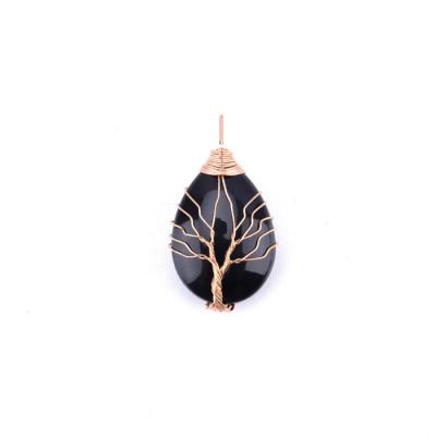 China Elegant Jade Tree of Crystal Stone Pendant Rough Life Pendant for sale