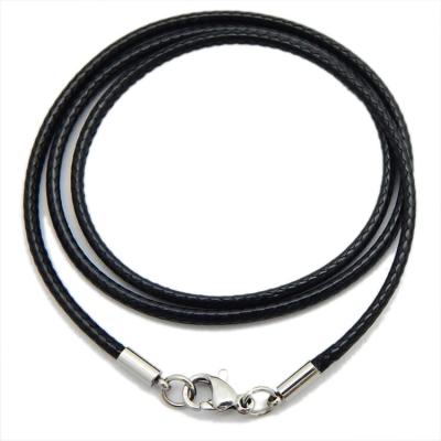 China Factory Price Romantic Braided Leather Rope Chain Necklace For Bracelet Pendant Jewelry for sale