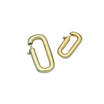 China DIY Jewelry Accessory Bag Accessories Brass Lobster Buckle Large Metal Buckle Pure Copper Accessories Hanging Buckle for sale