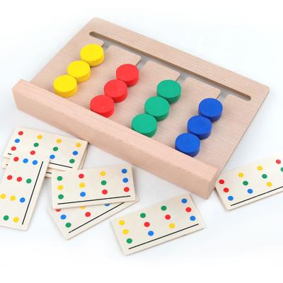 China Wholesale New Arrival Teaching Children Educational Color Match Intelligence Study Wooden Toy for sale