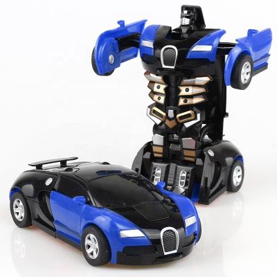 China Wholesale Cheap Kids Toy Cars Plastic Diecast Robot Car Automatic Transformed Toy for sale