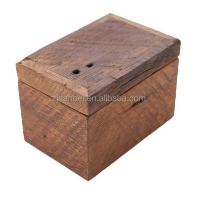 China Handmade custom unfinished rustic wooden box, antique craft wooden boxes for sale