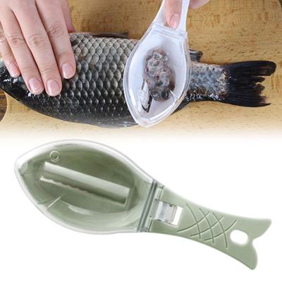 China Viable Plastic Home Tools Instruments Fish Scale Remover Skin Brush Scaler Scraper Peeler Kitchen Accessories for sale