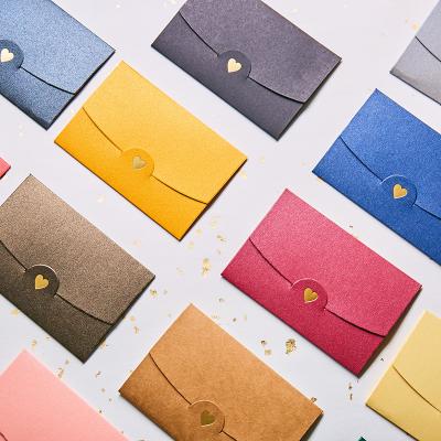 China Hot Stamping Envelopes Wholesale Colored Wedding White Paper Money Gift Envelope Invitation Cash Love Gift Voucher for sale