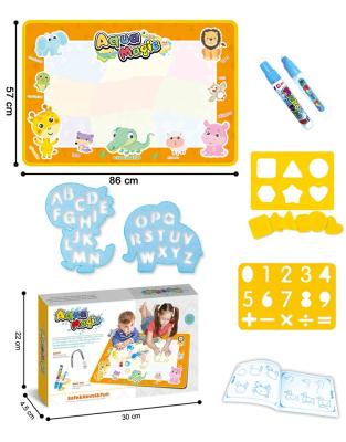 China Plastic Kids Water Animal Magic Drawing Aqua Doodle Mat With Pen for sale