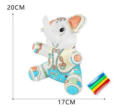 China Soft Washable Cloth EW Education Painting Elephant DIY Toys for sale