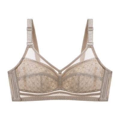 China Plus Size Breathable Bra For Women Hide Back Wireless Fat Lace Bra Women Bra Plus Size for sale