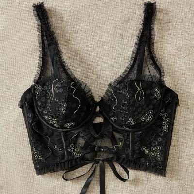 China Wholesale high quality QUICK DRY embroidery women underwear soft bra set soft steel ring lingerie for sale