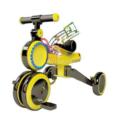 China Tpu Playschool Kids Walker Bike 3 Wheels Balance Bike With Music And Jet for sale