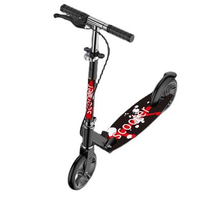 China Youth Model 9001 Hand Brake Kick Scooter Foldable Foot Scooter For Teenagers And Adults for sale