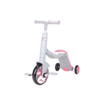 China PU Shape 3 Play Ways On 1 Foldable Kick Scooter Children's Foot Bike Scooter For Sale for sale