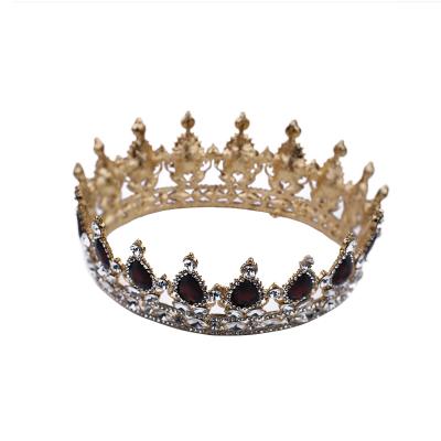 China Fashionable Halloween costume the 2021 Crystal Dark Tiaras Black Crown decoration for Halloween for sale