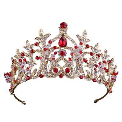 China New Fashionable Bridal Beaded Crown Headband Court Wedding Dress Accessories for sale