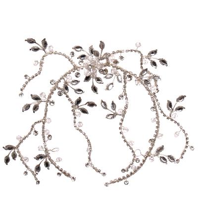 China Crystal Headwraps Hair Accessories Hair Bands Accessoires Femme Bridal Fashion For Women Wedding Bride Hair Jewelry Headband 1 Piece 44g for sale