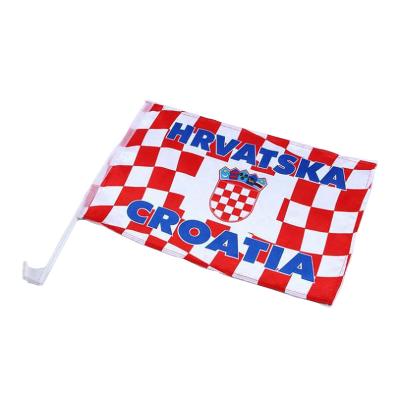 China Custom Croatian Education Flag Car Flag Polyester Window Flag Manufacturer for sale