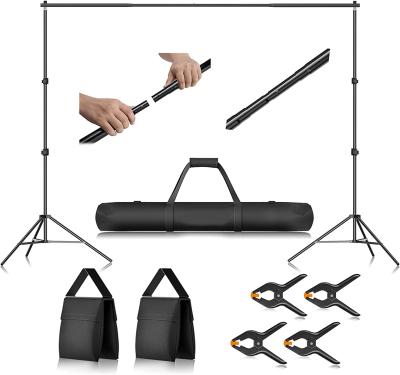 China Metal Photo Video Studio 10 Feet (Approx 3.0 Meters) Adjustable Backdrop Support System Kit Background with Carrying Case for sale