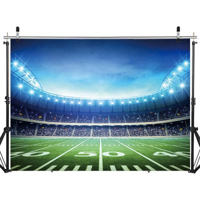 China Birthday Party Football Stadium Background Super Bowl Photography Sports Theme Party Decoration Banner Studio Props for sale