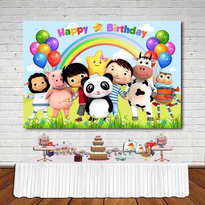 China 1 year old baby birthday party baby shower background small baby shower birthday party greeting baby background for sale