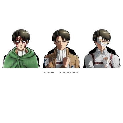 China Waterproof+Eco-friendly Levi Ackerman Attack on Titan 3D Car Sticker Cartoon Waterproof Decals Accessories Home Stickers for Fridges, Laptops for sale