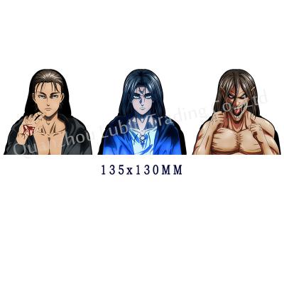 China Waterproof+Eco-friendly Attack On Titan 3d Anime Motion Stickers Waterproof Stickers Eran Lenticular Adhesive Car Stickers for sale