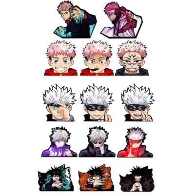 China Wholesale 20 Designs Anime 3D Lenticular Motion Stickers Car Sticker Laptop Wall Decor Waterproof+Eco-friendly Jujutsu Kaisen for sale