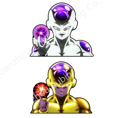 China Waterproof+Eco-friendly Frieza Motion Sticker Anime Peeker Stickers Waterproof Decals 3D Flip Lenticular Stickers for Car Wall Decor for sale