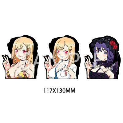 China Waterproof+Eco-friendly Anime Girl Stickers Darling Waterproof Decals Apply To Dress-up Kitagawa Marin Motion Sticker Anime My Car Laptop Art Decor for sale