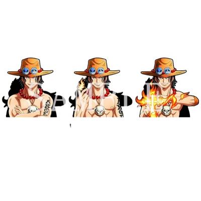 China Newest Waterproof+Eco-friendly Anime Handsome Boy Designs Three Pictures Changing Motion Stickers Anime Car Decal 3D Cartoon Waterproof Decals for sale