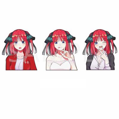 China Waterproof+Eco-friendly Quintessential Quintuplets Anime Sexy Girl Stickers Waterproof Decals Home Accessories 3D Motion Decals For Fridges for sale