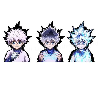 China Waterproof+Eco-friendly Hunter X Hunter Killua Godspeed Anime Motion 3D Lenticular Sticker Decals for Cars Wall Art for sale