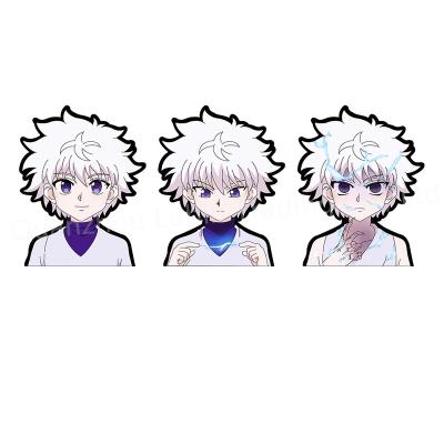 China Waterproof+Eco-friendly Hunterxhunter 3D Motion Stickers Anime Decor Character Killua Zoldyck 3D Lenticular Sticker For Car Laptop Decor Gift for sale